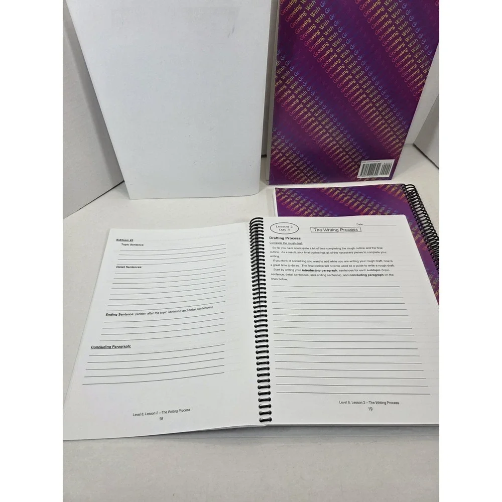 Jac Kris Publishing Growing With Grammar 5 Book Set Lot Level 8 Homeschool